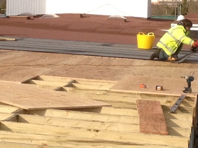 Roof under construction